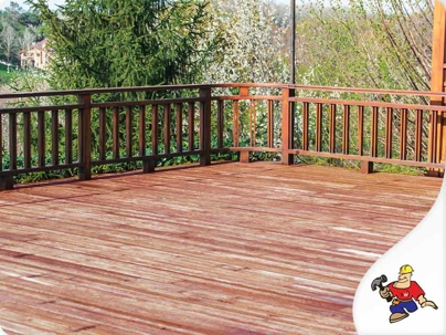 Wooden deck